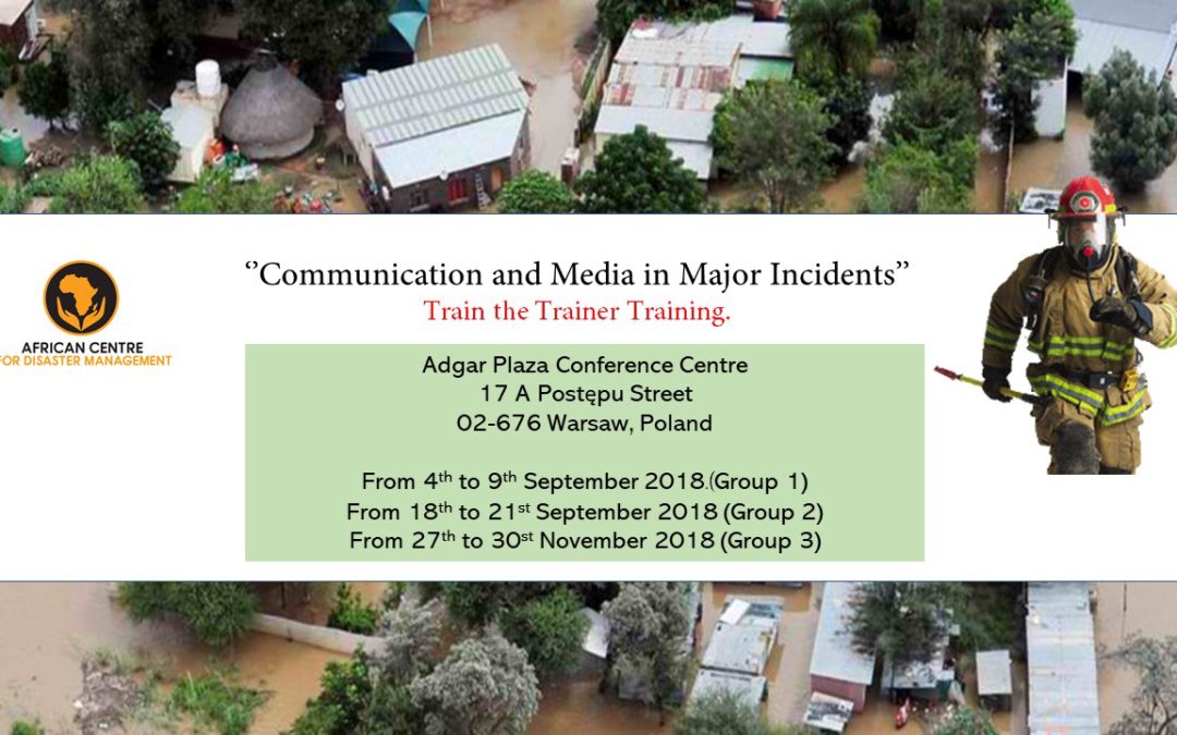 Communication and Media in Major Incidents – Train the Trainer